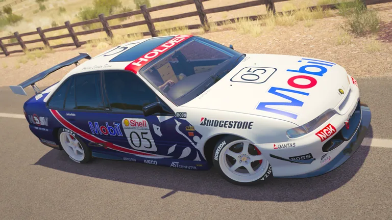 HSV GTS-R 1996 with Brock 1996 livery in Forza Horizon 3, captured 14 June 2019