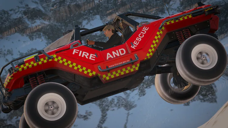 ATS Warthog with Fire & Rescue NSW livery in Forza Horizon 4, captured 10 Jan 2019
