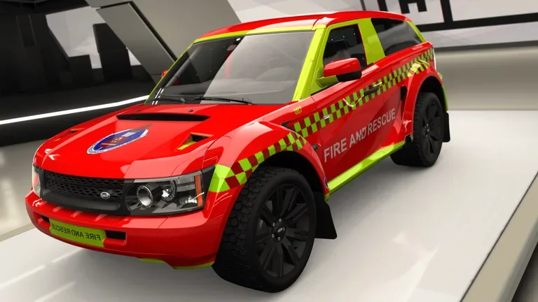 Bowler with Fire & Rescue NSW livery in Forza Horizon 4, captured 9 June 2026