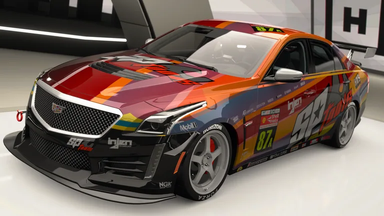 Cadillac CTS-V with SP Tools racing livery in Forza Horizon 4, captured 9 June 2026