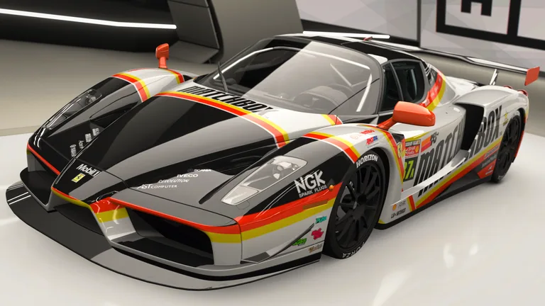 Ferrari Enzo with Matchbox racing livery in Forza Horizon 4, captured 9 June 2026