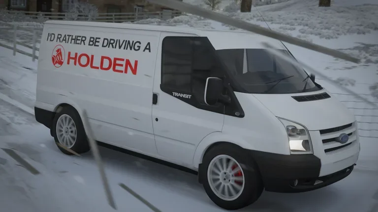 Ford Transit IRBDAH with Custom livery livery in Forza Horizon 4, captured 10 Jan 2019