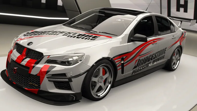 HSV GTS with Bridgestone Precision Driving Team livery in Forza Horizon 4, captured 9 June 2026