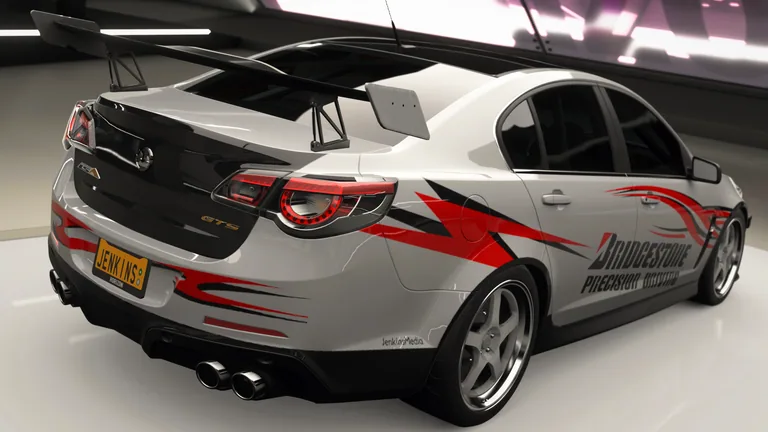 HSV GTS with Bridgestone Precision Driving Team livery in Forza Horizon 4, captured 9 June 2026
