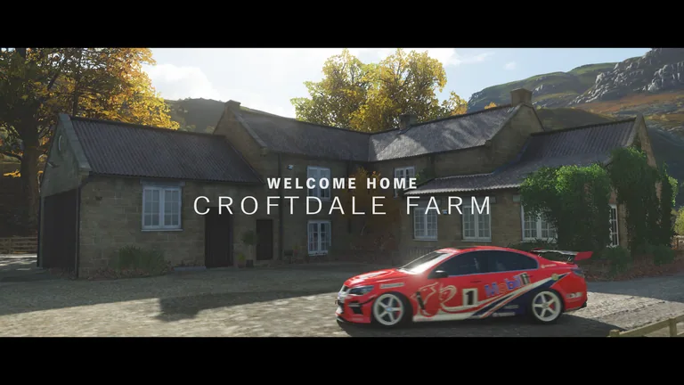 HSV GTS with Mobil Holden Racing Team Lowndes 2000 livery in Forza Horizon 4, captured 10 Jan 2019