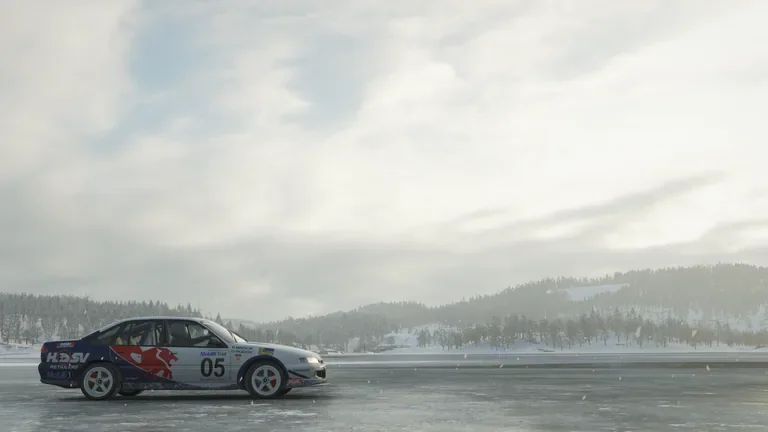 HSV GTS-R 1996 with Mobil 1 rally livery in Forza Horizon 4, captured 4 Jan 2021