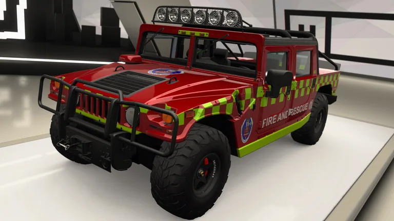 Hummer H1 Convertible with Fire & Rescue NSW livery in Forza Horizon 4, captured 9 June 2026