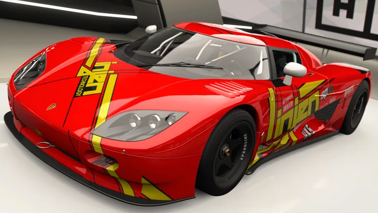 Koenigsegg CC8X with Injen racing livery in Forza Horizon 4, captured 9 June 2026