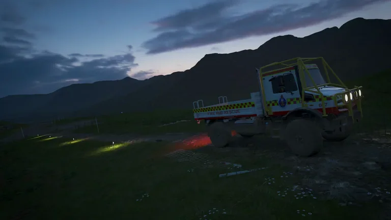 Mercedes-Benz Unimog with Fire & Rescue NSW livery in Forza Horizon 4, captured 10 Jan 2019