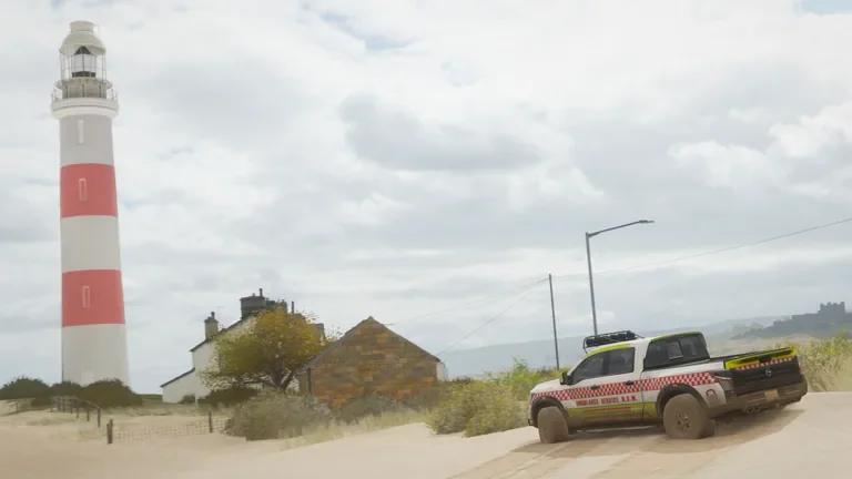 Nissan Titan with Ambulance Service NSW Operations Commander livery in Forza Horizon 4, captured 10 Jan 2019