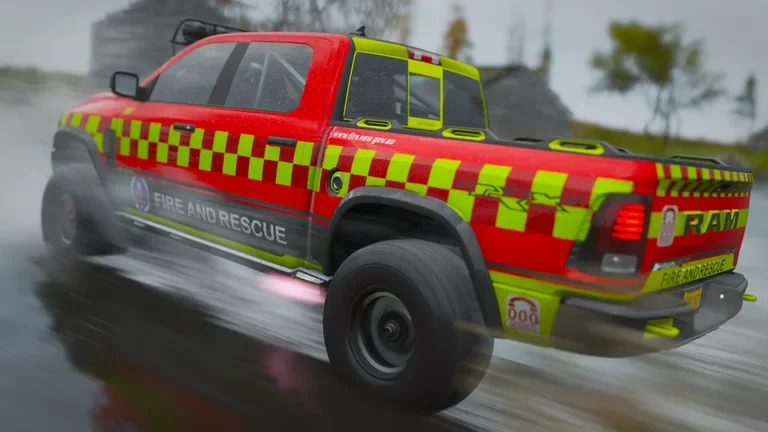 Ram 2500 with Fire & Rescue NSW livery in Forza Horizon 4, captured 14 June 2019