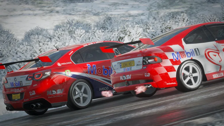 Vauxhall Monaro VXR with Bright 2002 livery in Forza Horizon 4, captured 10 Jan 2019