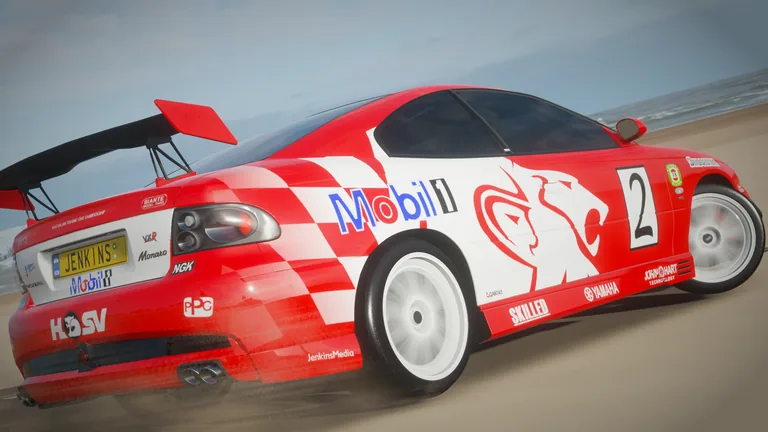 Vauxhall Monaro VXR with Bright 2002 livery in Forza Horizon 4, captured 10 Jan 2019