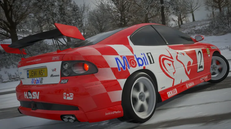 Vauxhall Monaro VXR with Bright 2002 livery in Forza Horizon 4, captured 10 Jan 2019