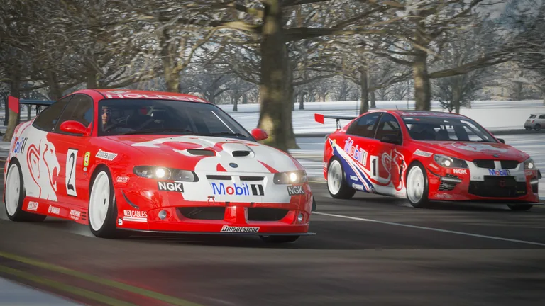 Vauxhall Monaro VXR with Bright 2002 livery in Forza Horizon 4, captured 24 July 2020
