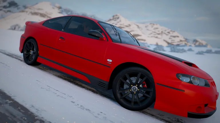 Vauxhall Monaro VXR with SS livery in Forza Horizon 4, captured 10 Jan 2019