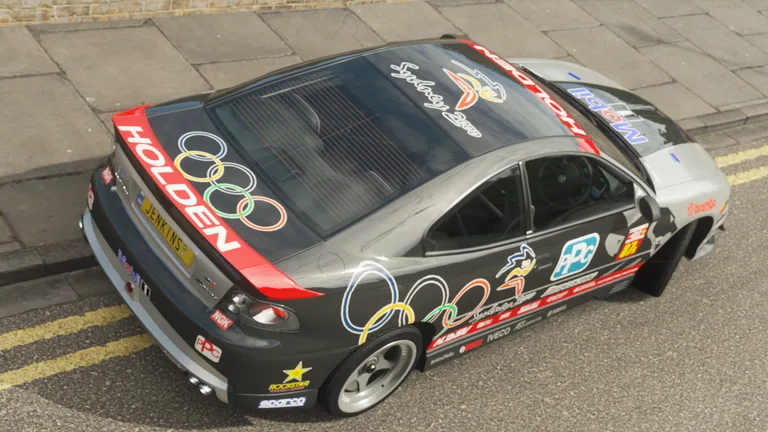 Vauxhall Monaro VXR with Sydney 2000 livery in Forza Horizon 4, captured 25 Feb 2021