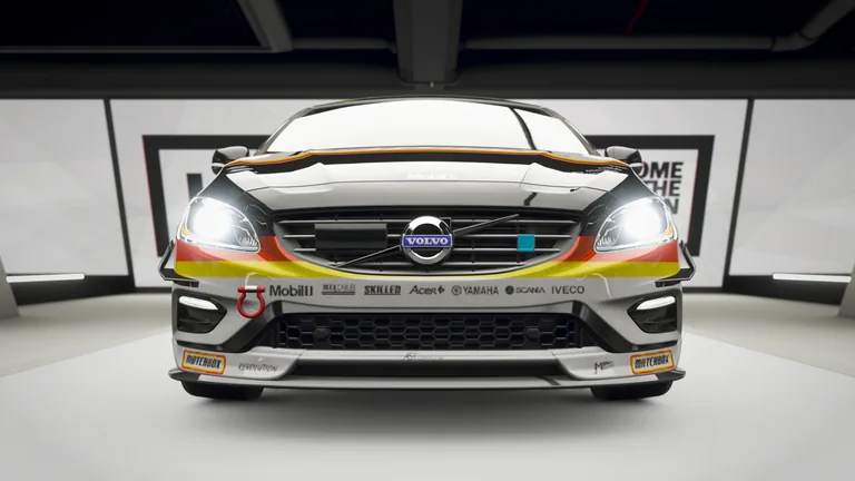 Volvo V60 with Matchbox racing livery in Forza Horizon 4, captured 1 July 2020