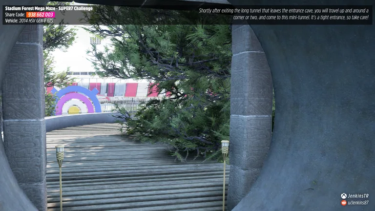 Stadium Forest Mega Maze custom track (Super7 Challenge) in Forza Horizon 5