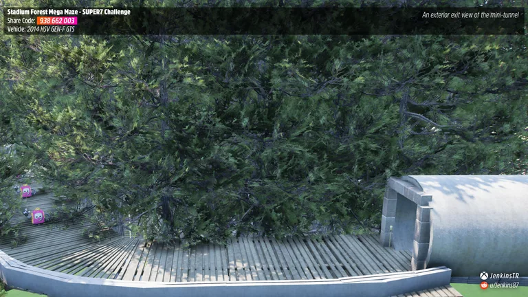 Stadium Forest Mega Maze custom track (Super7 Challenge) in Forza Horizon 5