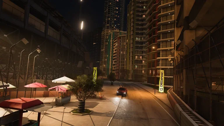 Spiral Stadium City Loop V8 custom track (EventLab Route) in Forza Horizon 5, captured 4 May 2023