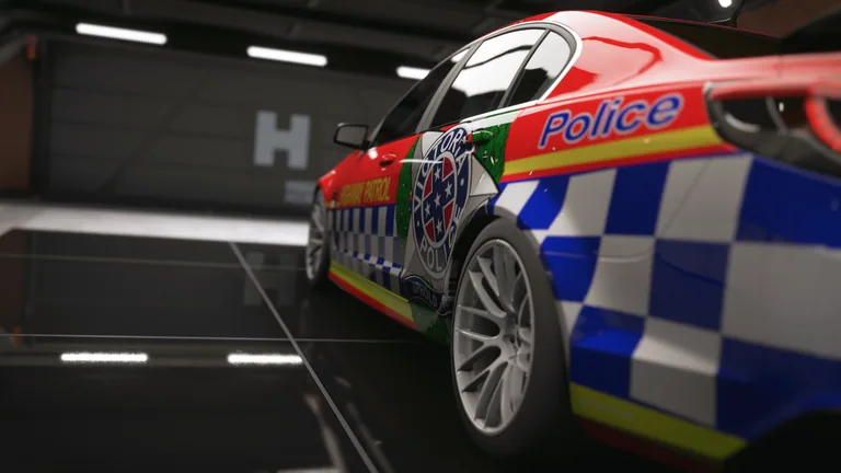 HSV GTS with Victoria Police Smart SS livery in Forza Horizon 5, captured 6 Dec 2021