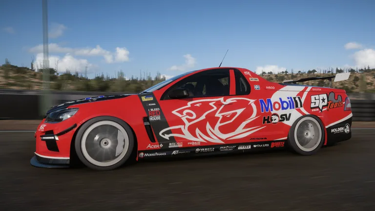 HSV Maloo with Mobil racing livery in Forza Horizon 5, captured 7 Dec 2021
