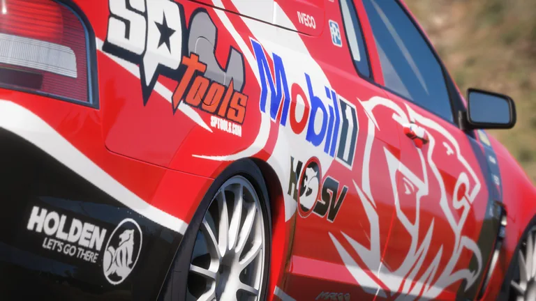 HSV Maloo with Mobil racing livery in Forza Horizon 5, captured 7 Dec 2021