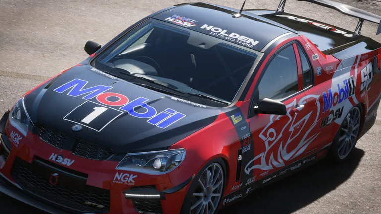 HSV Maloo with Mobil racing livery in Forza Horizon 5, captured 7 Dec 2021