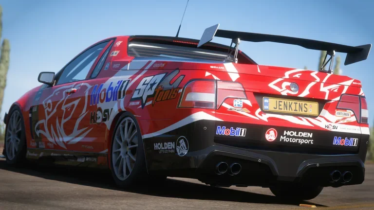 HSV Maloo with Mobil racing livery in Forza Horizon 5, captured 7 Dec 2021