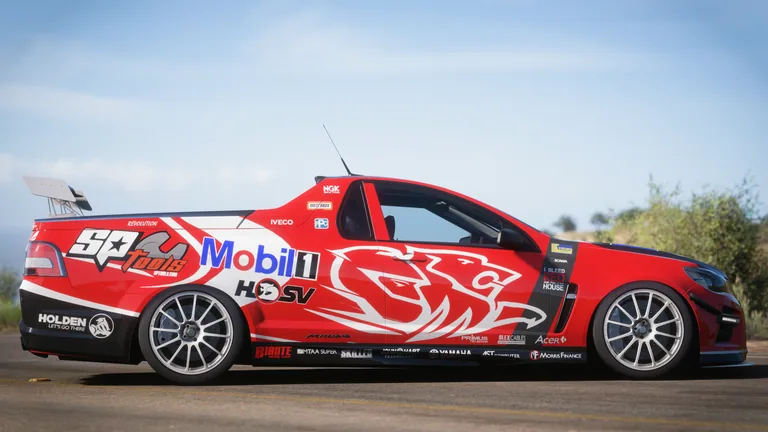 HSV Maloo with Mobil racing livery in Forza Horizon 5, captured 7 Dec 2021