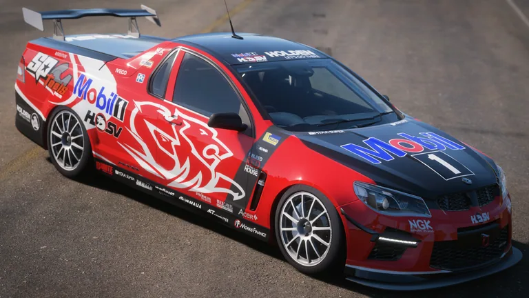 HSV Maloo with Mobil racing livery in Forza Horizon 5, captured 7 Dec 2021
