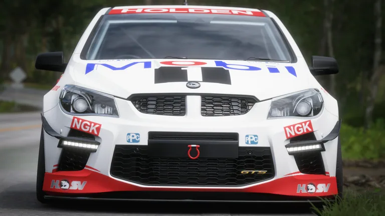 HSV Maloo with Mobil racing older version livery in Forza Horizon 5, captured 7 Dec 2021