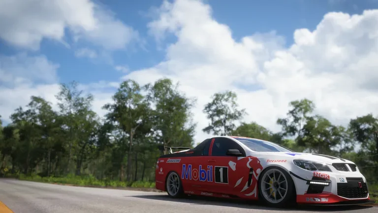 HSV Maloo with Mobil racing older version livery in Forza Horizon 5, captured 7 Dec 2021