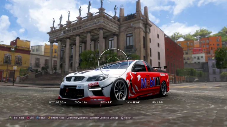 HSV Maloo with Mobil racing older version livery in Forza Horizon 5, captured 6 Dec 2021