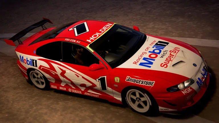 Vauxhall Monaro VXR with Mobil Holden Racing Team Skaife 2002 livery in Forza Horizon 5, captured 2 Dec 2021