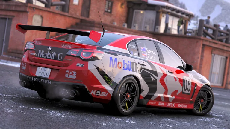 HSV GTS with Mobil Holden Racing Team Brock 2004 livery in Forza Horizon 6, captured 5 June 2026