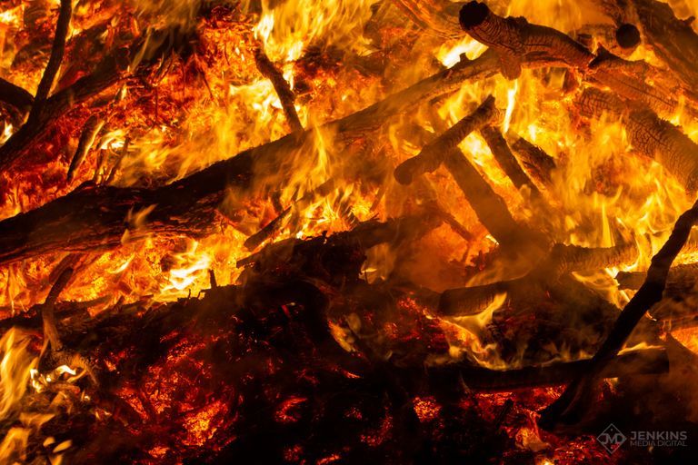 Fire at Branxton, New South Wales, Australia