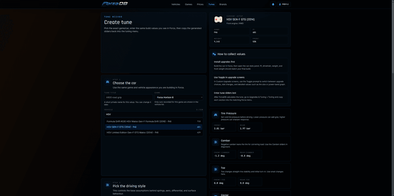 ForzaDB application screenshot 5