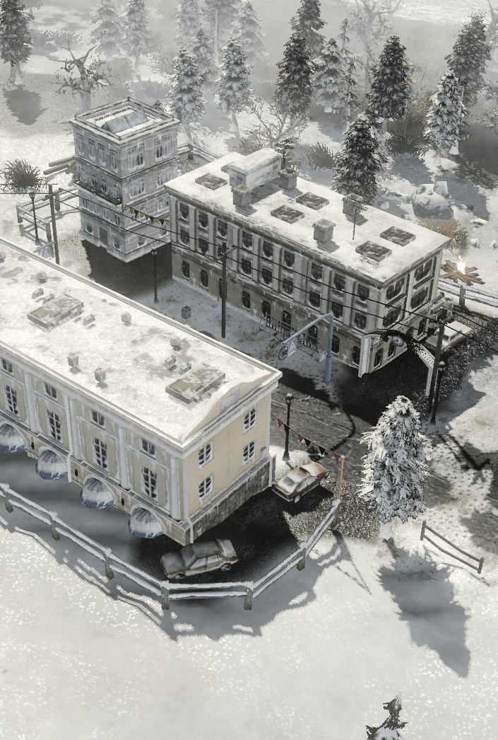 Generals Evolution port: forested valley map with upgraded water and lighting